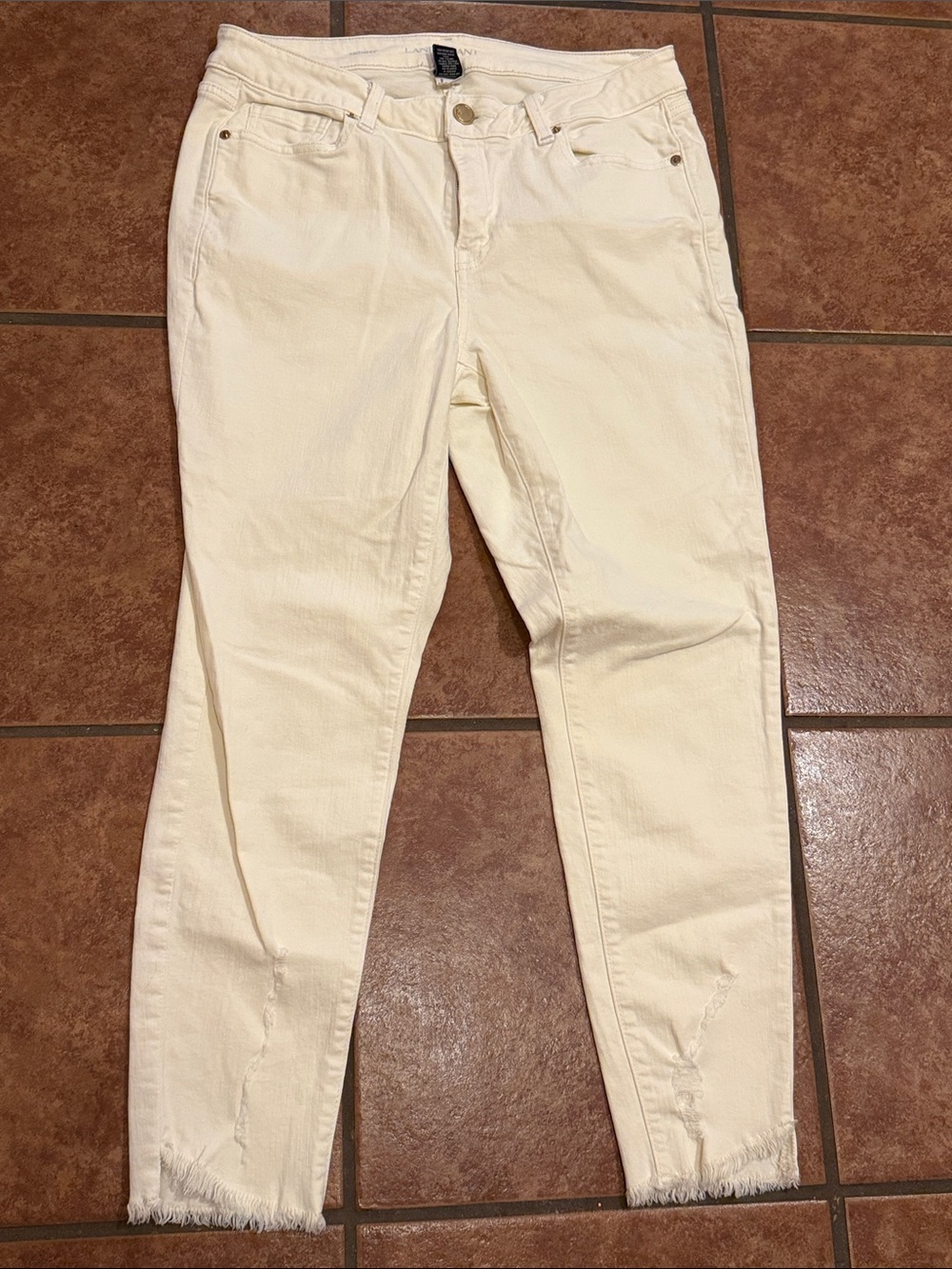 Lane Bryant Skinny Jeans in Cream